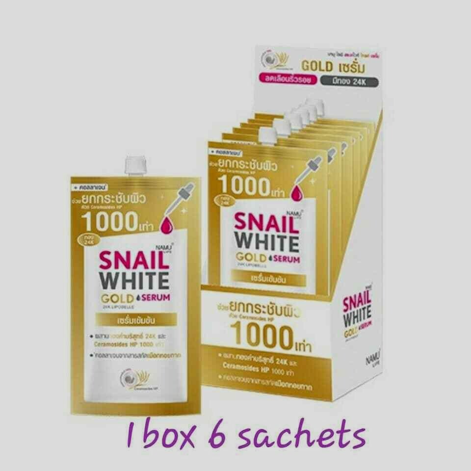 24k snail serum and soap